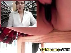 masturba cámaras ocultas de la biblioteca públicas