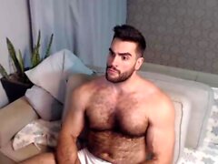 Horny Gay Hunk Solo Jerking Fun