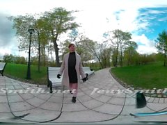 Quick VR 360 piscando em público com Jeny Smith
