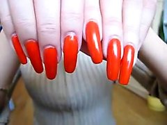 Stunning длинные ногти которые красный