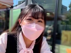 Großartige Nahaufnahme im japanischen Teenager Blowjob Pov