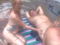 Fada mel, casal na cam, sexo na praia nudismo