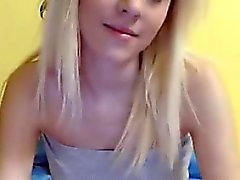 Pretty Blonde Haired Girl Teasing