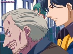Verführerisch Anime Honig licking a Hahn